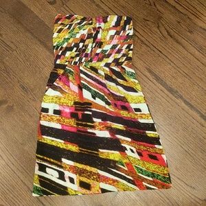 Charlie Jade colorful silk dress, size Small